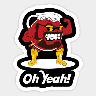 Oh Yeah Macho Man Kool Aid Sticker